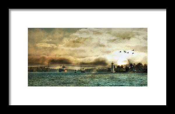 Thousand Islands Framed Print featuring the photograph St. Lawrence Seaway by Lori Deiter