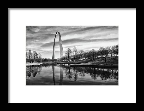 Arch Framed Print featuring the photograph St Louis Arch by Errick Cameron
