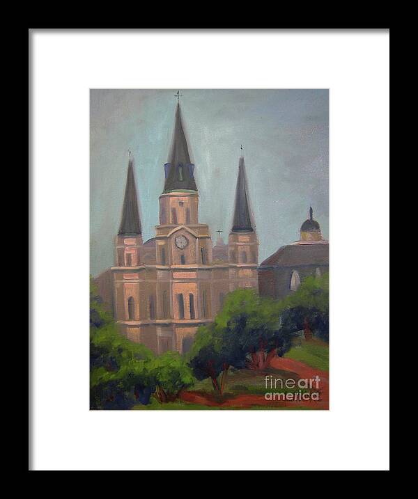 New Orleans Framed Print featuring the painting St. Louis Cathedral by Lilibeth Andre
