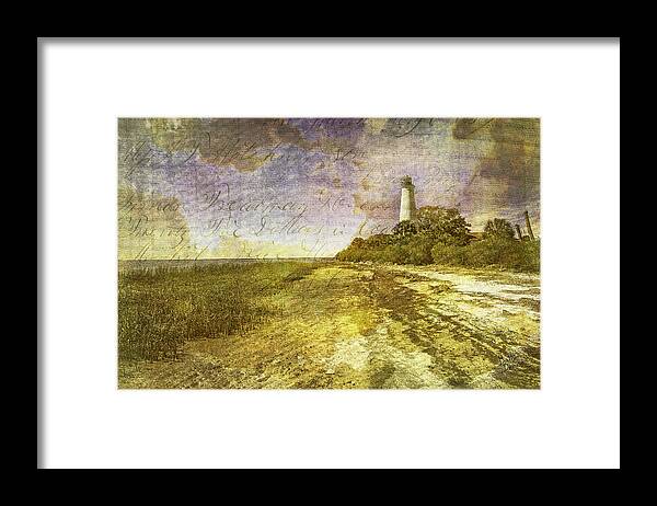 St Framed Print featuring the photograph St Marks Lighthouse FL Tapestry by Betty Denise