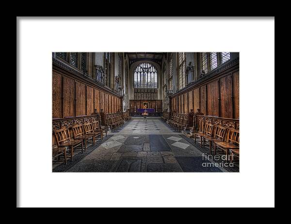 Oxford Framed Print featuring the photograph St Mary The Virgin Church - Choir and Altar by Yhun Suarez