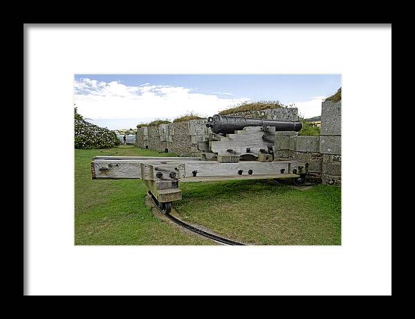 Bright Framed Print featuring the photograph St Mawes Castle - Grand Sea Battery by Rod Johnson