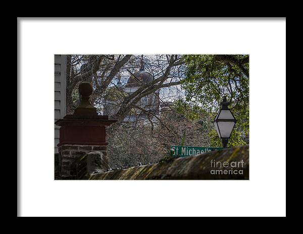St. Michael's Alley Framed Print featuring the photograph St. Michaels Alley in Charleston by Dale Powell