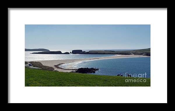 Shetland Isles Framed Print featuring the photograph St Ninian's Isle Shetland by Lynn Bolt