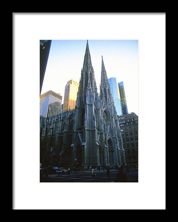 St Patricks Framed Print featuring the photograph St Patricks Cathedral in New York City 1984 by Gordon James