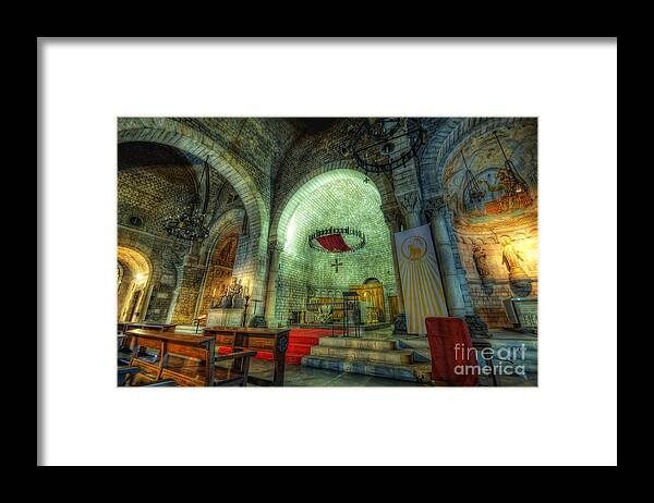 St Pere De Puelles Church Framed Print featuring the photograph St Pere de Puelles Church - Barcelona by Yhun Suarez