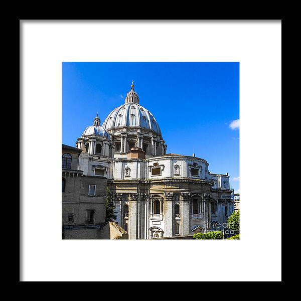 Vatican City Framed Print featuring the photograph St. Peter's Basilica by Elizabeth M