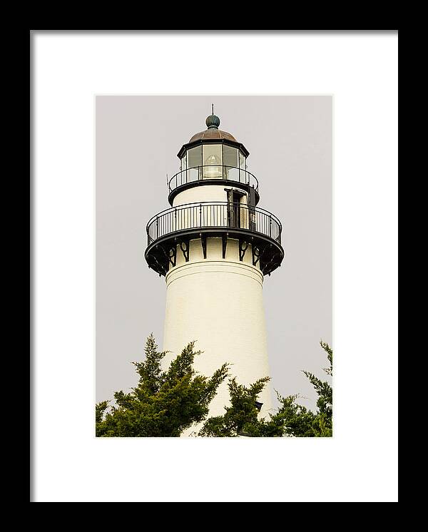 St Simons Island Light House Framed Print featuring the photograph St. Simons Island Light House by Millard H. Sharp