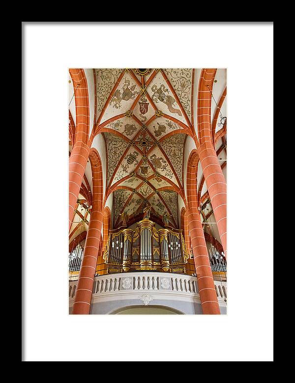 Germany Framed Print featuring the photograph St Wendel Basilica organ by Jenny Setchell
