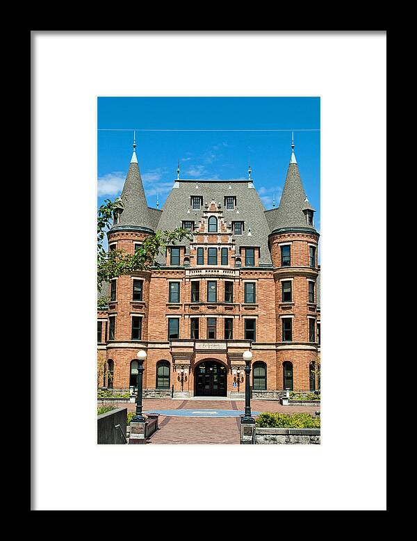 Stadium High School Framed Print featuring the photograph Stadium High School with Vertical View by Tikvah's Hope