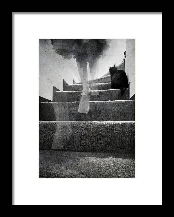 Ghost Framed Print featuring the photograph Stairs by Laura Melis
