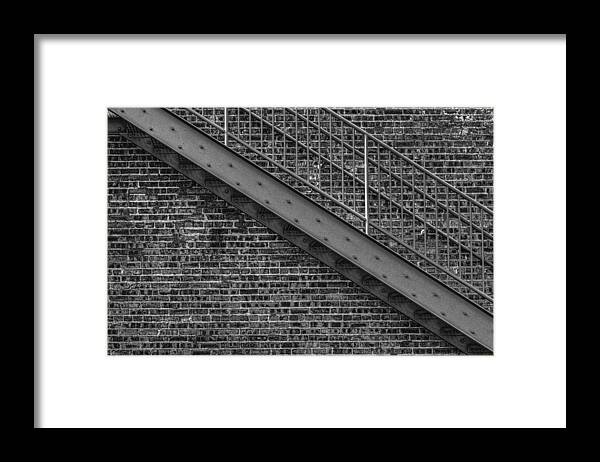 Architectural Detail Framed Print featuring the photograph Stairs by Roger Passman
