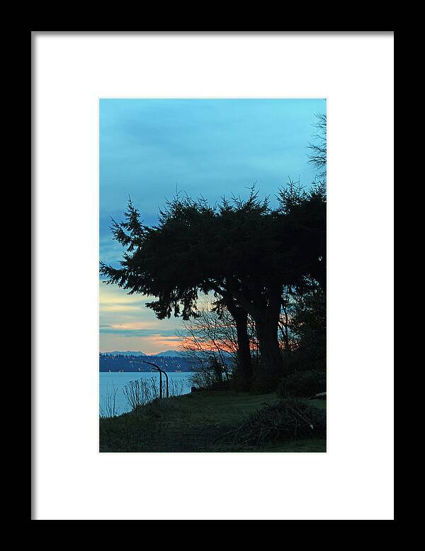 West Seattle Framed Print featuring the photograph Standing Guard for Dawn by E Faithe Lester