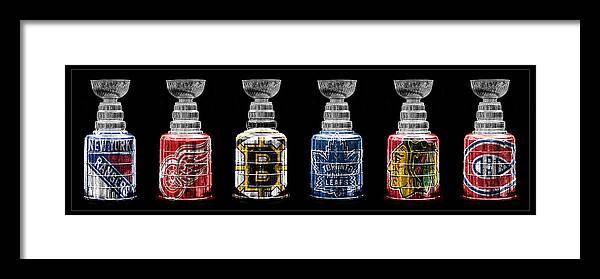 Hockey Framed Print featuring the photograph Stanley Cup Original Six by Andrew Fare