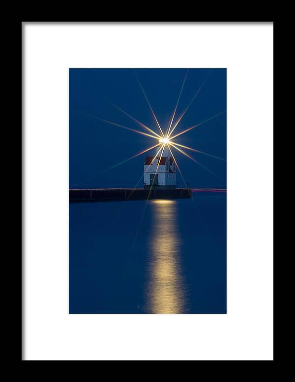 Lighthouse Framed Print featuring the photograph Star Bright by Bill Pevlor