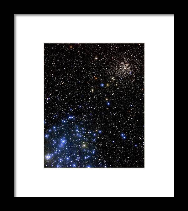 Star Cluster Framed Print featuring the photograph Star Clusters by J-c Cuillandre/canada-france-hawaii Telescope/science Photo Library