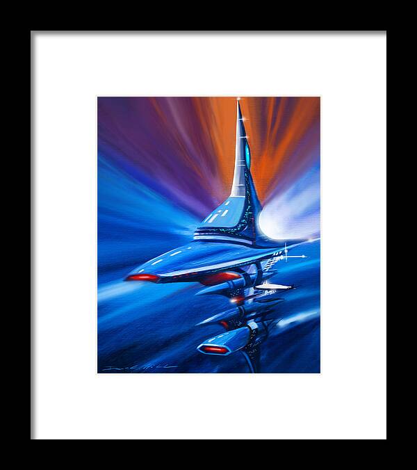 James Christopher Hill Framed Print featuring the painting Star Drive by James Hill