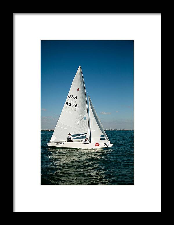 Star Sailboat Framed Print featuring the photograph Star Sailboat by David Smith
