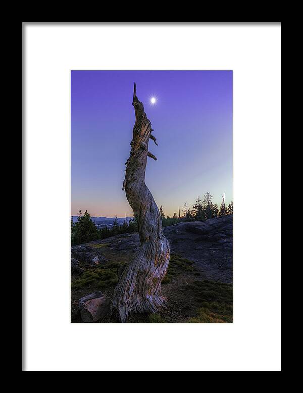 Lake Alpine Framed Print featuring the photograph Starry Moon by Don Hoekwater Photography
