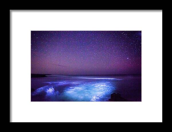 Scenics Framed Print featuring the photograph Stars And Ocean, Australia by Robert Lang Photography
