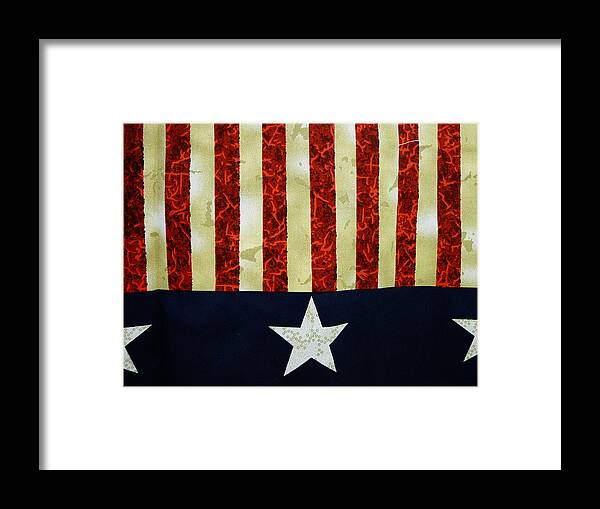 Old Framed Print featuring the photograph Stars and Stripes by Richard Reeve