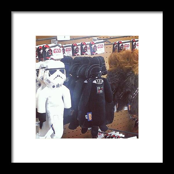 Starwars Framed Print featuring the photograph #starwars #pettoys #toys #dogs #petco by Gary W Norman