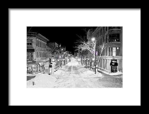 Capitol Framed Print featuring the photograph State Street Madison by Steven Ralser