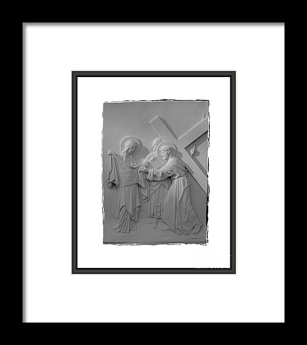 Stations Of The Cross Framed Print featuring the photograph Station V I by Sharon Elliott