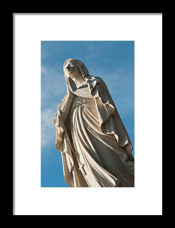 Statue Framed Print featuring the photograph Statue Madonna Di Lourdes by Driendl Group