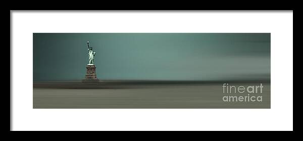 Nyc Framed Print featuring the photograph Statue of Liberty by Hannes Cmarits