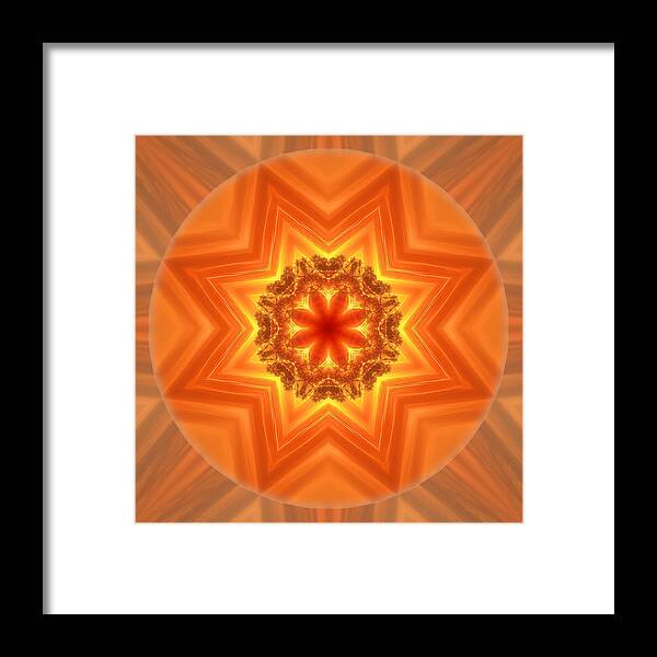 Mandala Framed Print featuring the photograph Stay Connected Mandala by Beth Venner