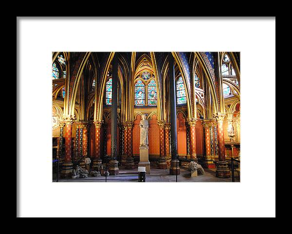 Ste Chapelle Framed Print featuring the photograph Ste.-Chapelle Lower Chapel by Jacqueline M Lewis