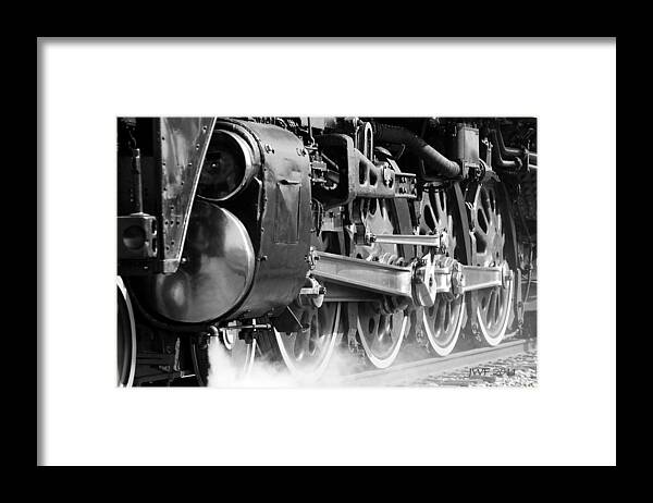 Trains Framed Print featuring the photograph Steam Engine 3985 by John Freidenberg