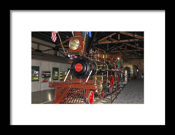 Trains Framed Print featuring the photograph Steam Train 3 by Douglas Miller