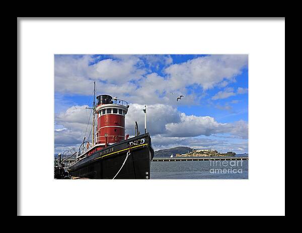 Steam Tug Framed Print featuring the photograph Steam Tug Hercules by Kate Brown