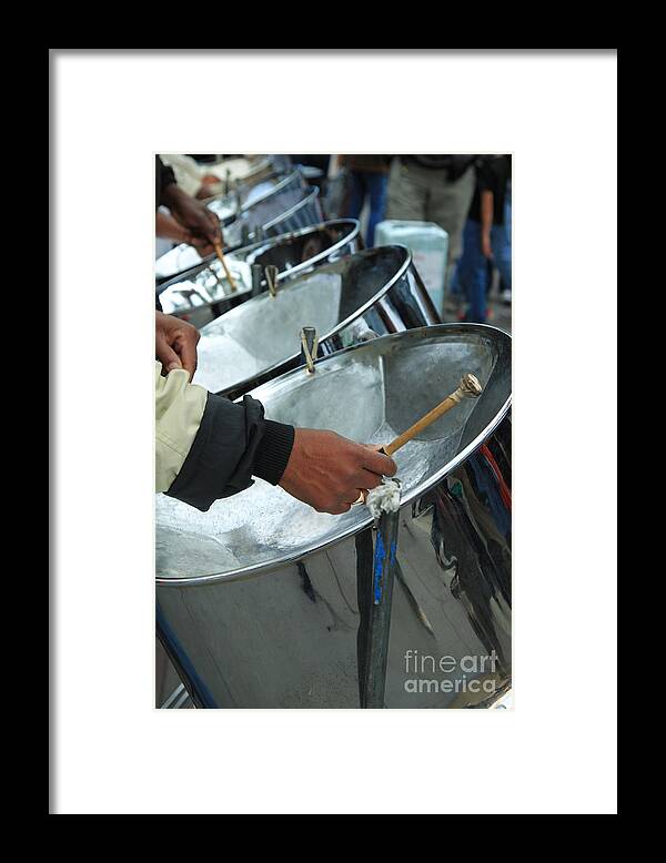 Steel Drum Framed Print featuring the photograph Steel Drum Corps by Jeanette French