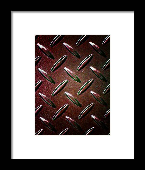 Metal Framed Print featuring the photograph Steel Plate L by Laurie Tsemak