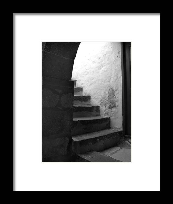 Patmos Framed Print featuring the photograph Steps on Patmos by Larry Bohlin