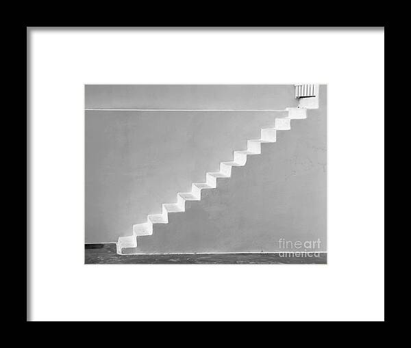 White Framed Print featuring the photograph Steps To Heaven by Ana Maria Edulescu