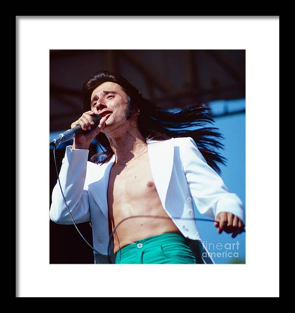 Concert Photos For Sale Framed Print featuring the photograph Steve Perry of Journey at Day on the Green by Daniel Larsen