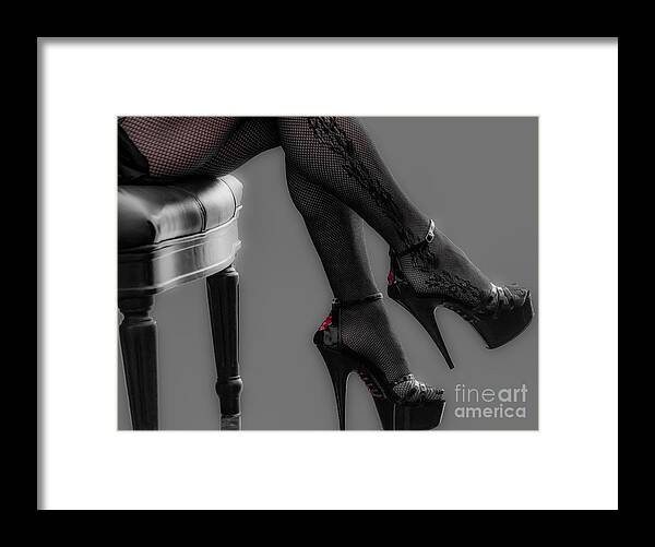 Legs Framed Print featuring the photograph Stilettos by Bianca Nadeau