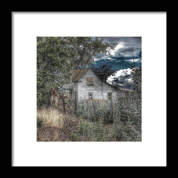Abandoned Framed Print featuring the photograph Nephi Utah by Ed Davis