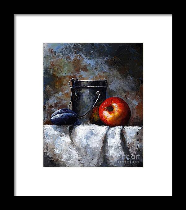 Still Life Framed Print featuring the painting Still Life 10 by Emerico Imre Toth