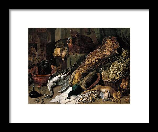 1610 Framed Print featuring the painting Still Life with a Wine Cooler by Frans Snyders