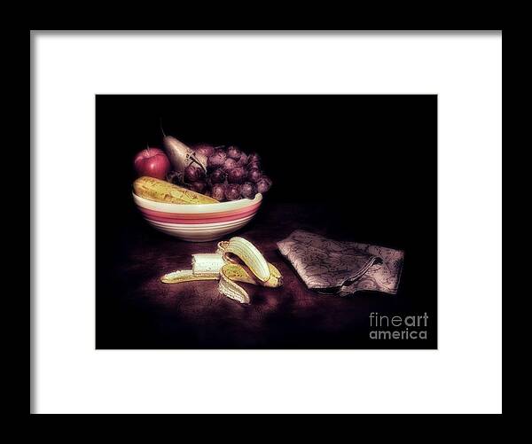 Banana Framed Print featuring the photograph Still Life With Banana by Mark Fuller