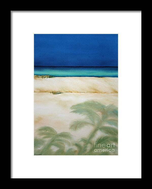 Painting Framed Print featuring the painting Stillness by Glenyse Henschel