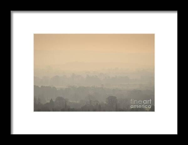 England Framed Print featuring the photograph Stillness over the Oxfordshire countryside by OUAP Photography