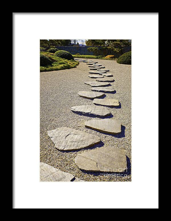 Culture Framed Print featuring the photograph Stone Path by Richard J Thompson 