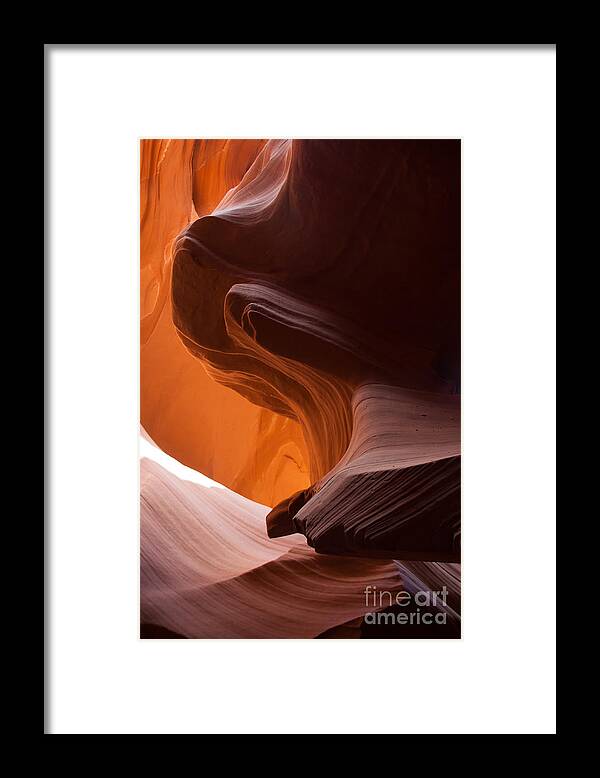 Antelope Canyon Framed Print featuring the photograph Stone Sculpture 1 by Jim McCain