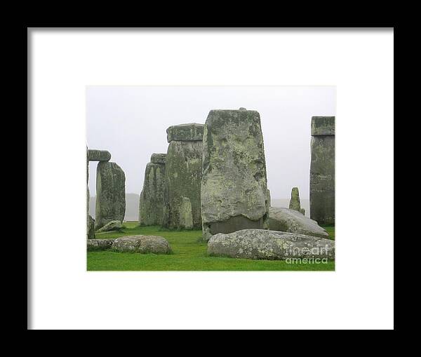 Stonehenge Framed Print featuring the photograph Stonehenge Detail by Denise Railey